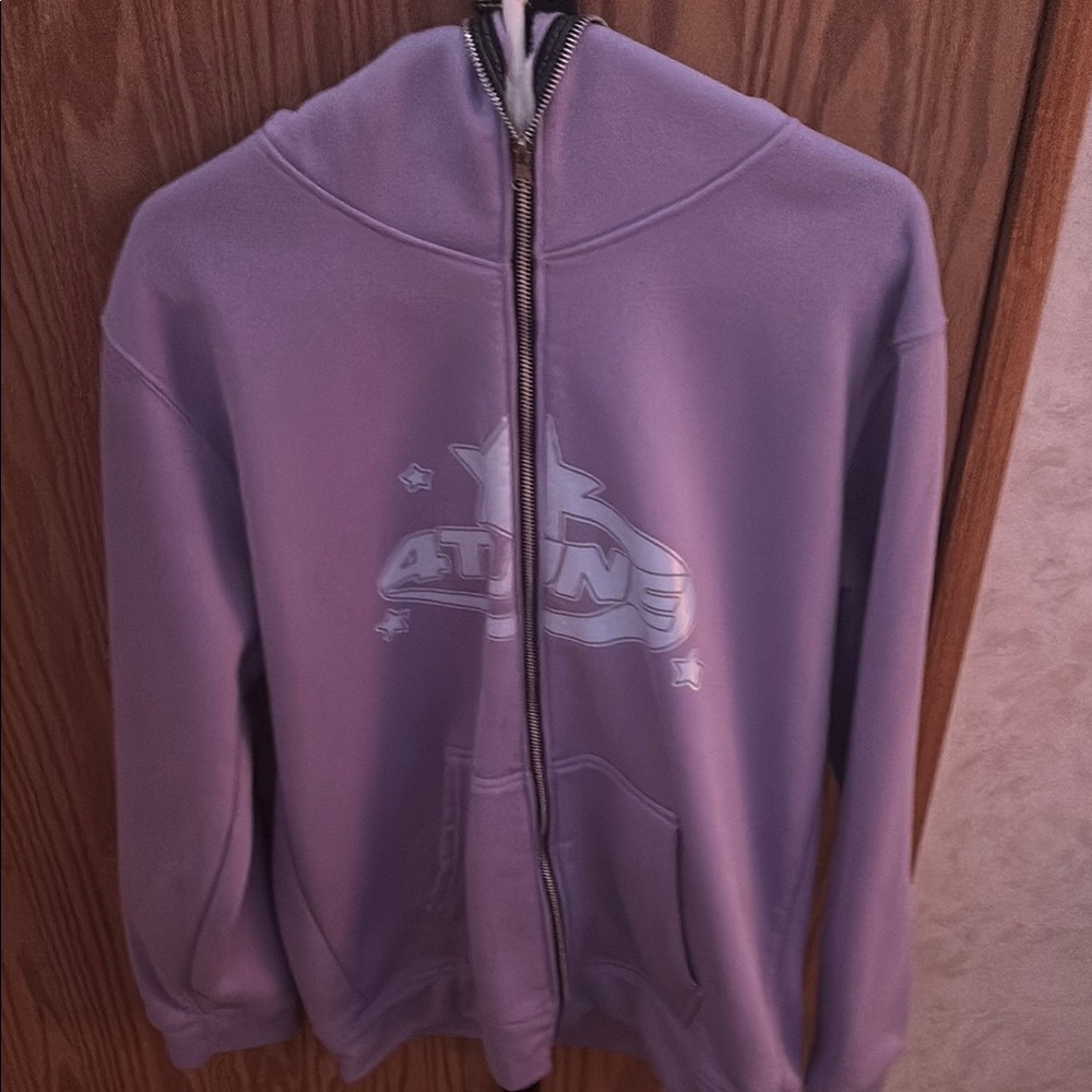 Purple Zip-Up Hoodie